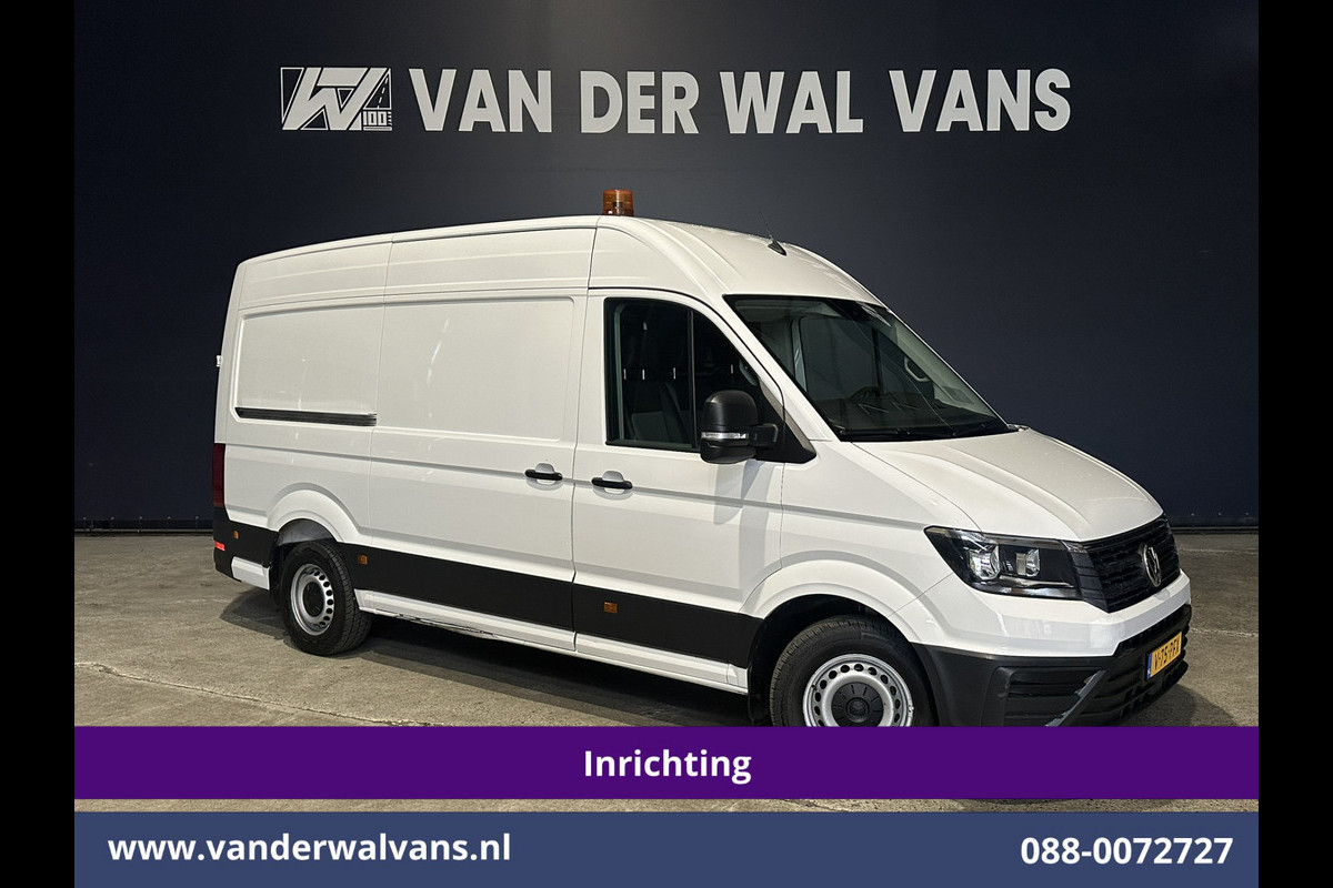 Volkswagen Crafter 2.0 TDI 177pk 3500kg Trekhaak Achterwielaandrijving L3H3 L2H2 inrichting Euro6 Airco | Camera | Navigatie Apple Carplay, Android Auto, Chauffeursstoel, Cruisecontrol, Leder, Bijrijdersbank