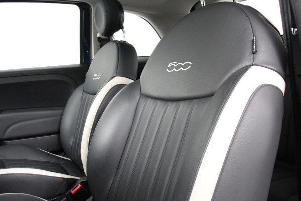 Fiat 500 1.2 Lounge Navigatie Climate Control Lederen Bekleding Panoramadak Cruise Control Bluetooth Parkeersensoren Lichtmetalen velgen