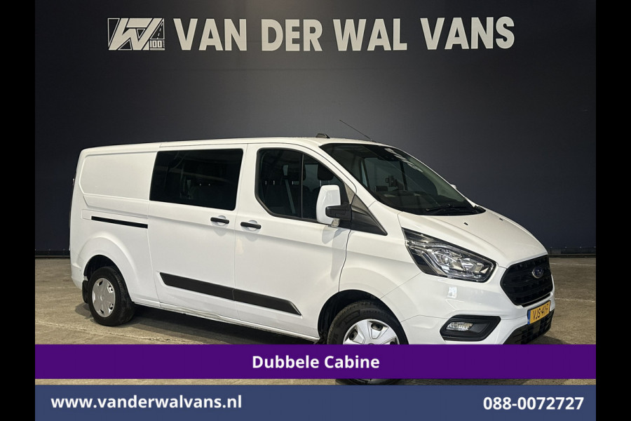 Ford Transit Custom 2.0 TDCI L2H1 Dubbele Cabine Inrichting Euro6 Airco | 6-Zits | Camera | LED | Apple Carplay | 2750kg Trekhaak Android Auto, Cruisecontrol, Verwarmde voorruit, Parkeersensoren