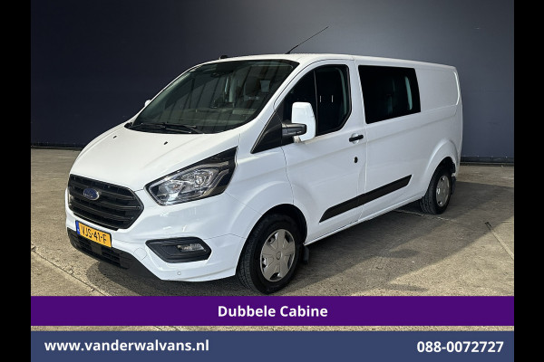 Ford Transit Custom 2.0 TDCI L2H1 Dubbele Cabine Inrichting Euro6 Airco | 6-Zits | Camera | LED | Apple Carplay | 2750kg Trekhaak Android Auto, Cruisecontrol, Verwarmde voorruit, Parkeersensoren