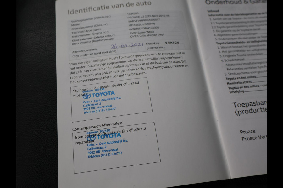 Toyota ProAce Worker 2.0 D-4D LONG NAVIGATOR APPLE CARPLAY | CRUISE | NAVIGATIE | PDC