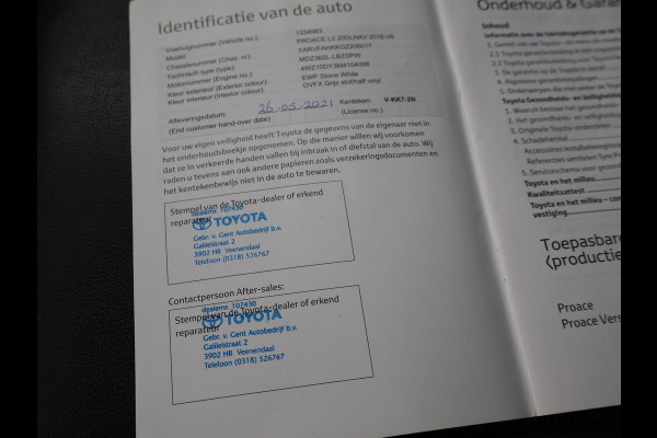 Toyota ProAce Worker 2.0 D-4D LONG NAVIGATOR APPLE CARPLAY | CRUISE | NAVIGATIE | PDC