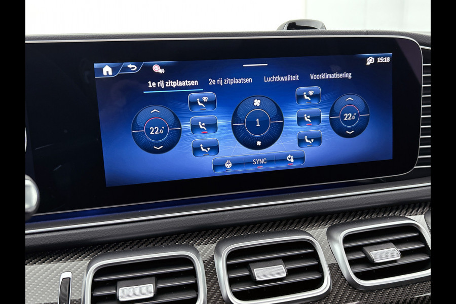 Mercedes-Benz GLE AMG 53 Hybrid 4MATIC+ Night Edition Premium Plus | Remklauwen Rood | Winterpakket | Sierelementen AMG carbon | Magic Vision Control | Trekhaak | 22 inch kruisspaaks AMG-velgen | Verlichte treeplanken |