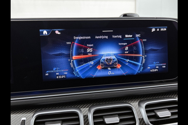 Mercedes-Benz GLE AMG 53 Hybrid 4MATIC+ Night Edition Premium Plus | Remklauwen Rood | Winterpakket | Sierelementen AMG carbon | Magic Vision Control | Trekhaak | 22 inch kruisspaaks AMG-velgen | Verlichte treeplanken |