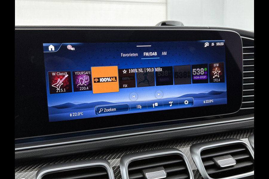 Mercedes-Benz GLE AMG 53 Hybrid 4MATIC+ Night Edition Premium Plus | Remklauwen Rood | Winterpakket | Sierelementen AMG carbon | Magic Vision Control | Trekhaak | 22 inch kruisspaaks AMG-velgen | Verlichte treeplanken |