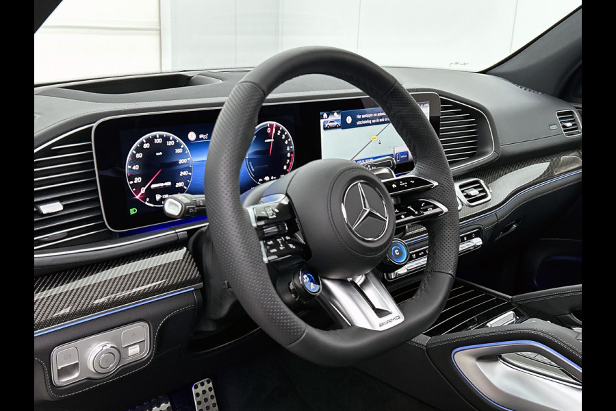 Mercedes-Benz GLE AMG 53 Hybrid 4MATIC+ Night Edition Premium Plus | Remklauwen Rood | Winterpakket | Sierelementen AMG carbon | Magic Vision Control | Trekhaak | 22 inch kruisspaaks AMG-velgen | Verlichte treeplanken |