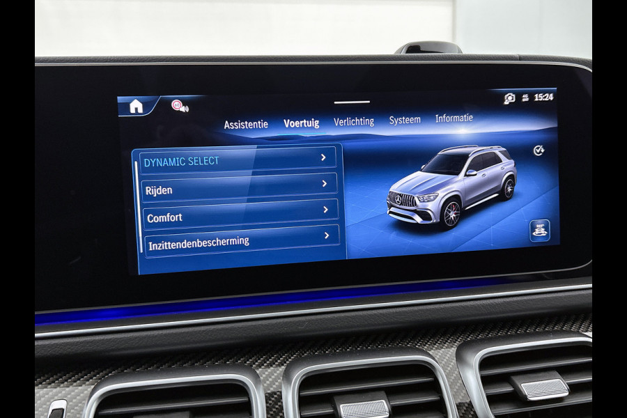 Mercedes-Benz GLE AMG 53 Hybrid 4MATIC+ Night Edition Premium Plus | Remklauwen Rood | Winterpakket | Sierelementen AMG carbon | Magic Vision Control | Trekhaak | 22 inch kruisspaaks AMG-velgen | Verlichte treeplanken |