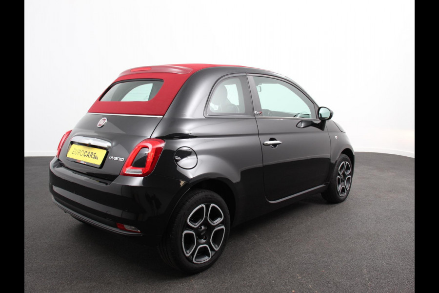 Fiat 500C 1.0 Hybrid Club Cabrio Airco LED Parkeersensoren achter Cruise control Radio Apple Carplay/ Android Auto
