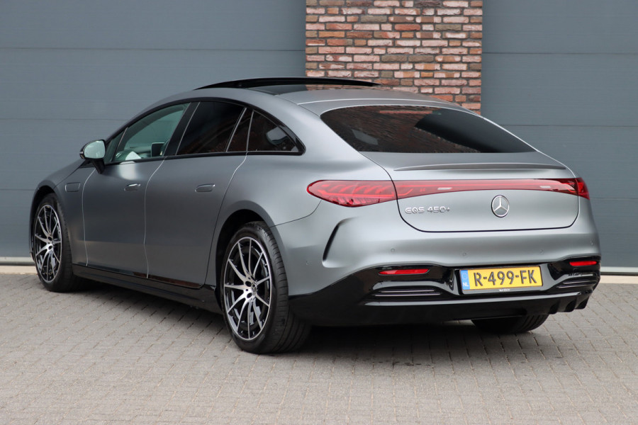 Mercedes-Benz EQS 450+ AMG Line Premium 108 kWh | Luchtvering | Achterasbesturing | Distronic+ | Trekhaak | HUD | Verwarmd Stuurwiel | Memory | Digital Light | Burmester | Stoelverwarming |