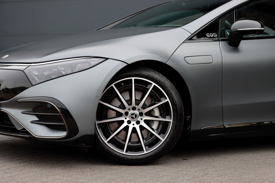 Mercedes-Benz EQS 450+ AMG Line Premium 108 kWh | Luchtvering | Achterasbesturing | Distronic+ | Trekhaak | HUD | Verwarmd Stuurwiel | Memory | Digital Light | Burmester | Stoelverwarming |