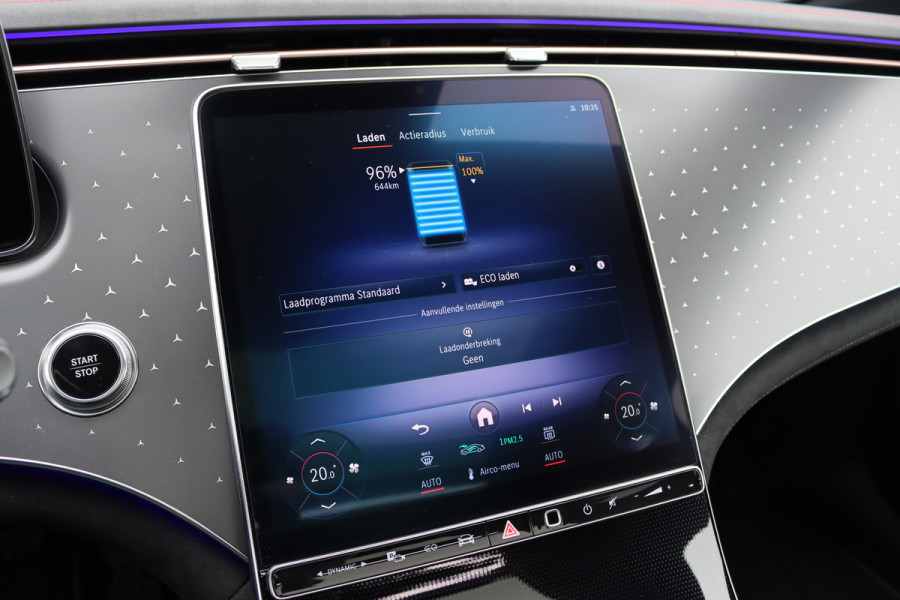 Mercedes-Benz EQS 450+ AMG Line Premium 108 kWh | Luchtvering | Achterasbesturing | Distronic+ | Trekhaak | HUD | Verwarmd Stuurwiel | Memory | Digital Light | Burmester | Stoelverwarming |