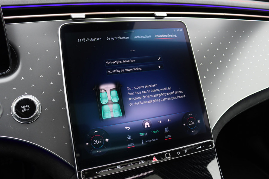 Mercedes-Benz EQS 450+ AMG Line Premium 108 kWh | Luchtvering | Achterasbesturing | Distronic+ | Trekhaak | HUD | Verwarmd Stuurwiel | Memory | Digital Light | Burmester | Stoelverwarming |