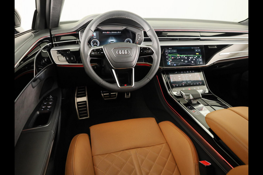 Audi A8 60 TFSI e quattro Lang 462pk |Panoramdak | Head Up display | Ventilatie + massage voor en achter | B&O | Luchtvering