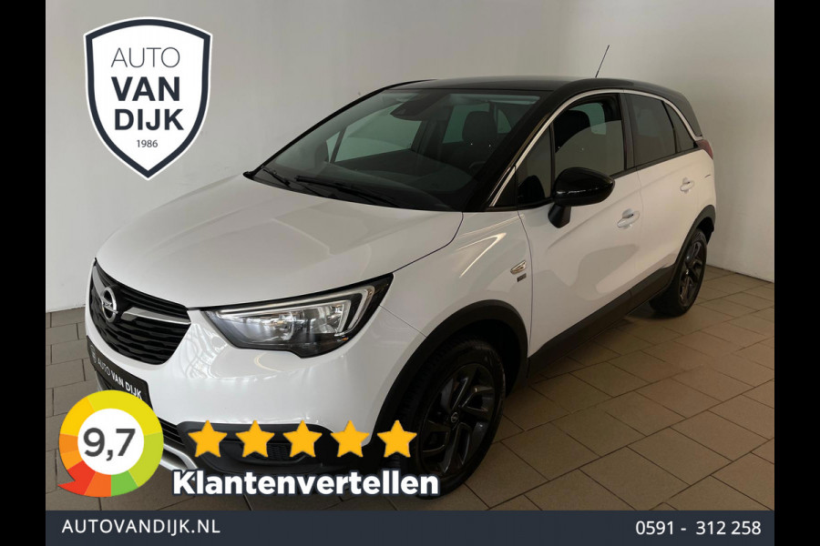 Opel Crossland X 1.2 Turbo 120 Jaar Edition AIRCO NAVI VIA APP CRUISE APPEL CARPLAY BLUETOOTH VELGEN ZWART DAK NETTE AUTO