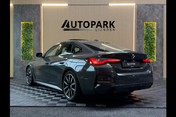 BMW 4 Serie Gran Coupé 420i Business Edition Plus M-SPORT|DAK|SFEERVERLICHTING|DEALER ONDERHOUDEN|LEDER|CAMERA|
