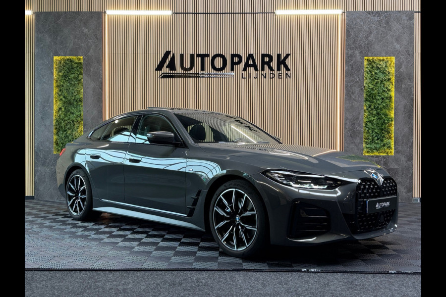 BMW 4 Serie Gran Coupé 420i Business Edition Plus M-SPORT|DAK|SFEERVERLICHTING|DEALER ONDERHOUDEN|LEDER|CAMERA|
