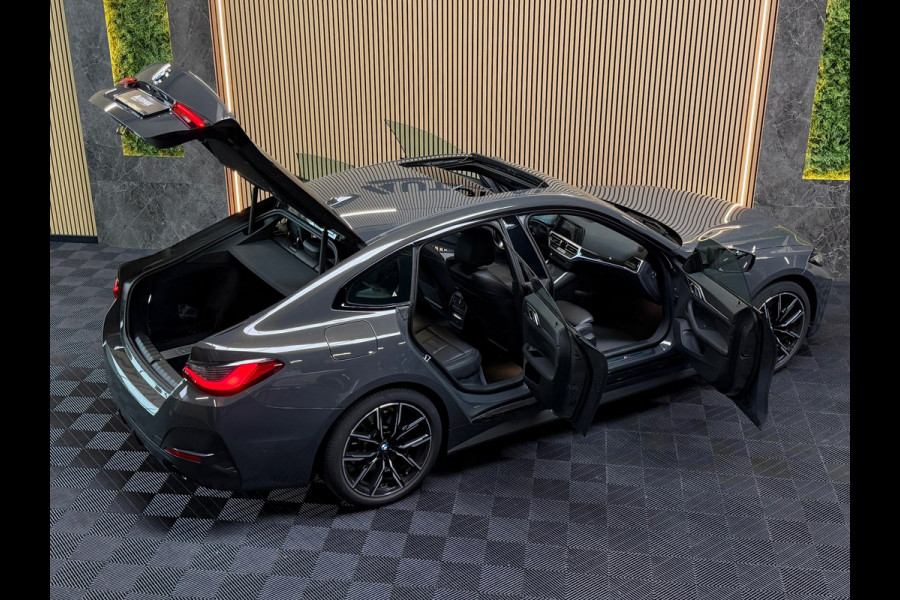 BMW 4 Serie Gran Coupé 420i Business Edition Plus M-SPORT|DAK|SFEERVERLICHTING|DEALER ONDERHOUDEN|LEDER|CAMERA|