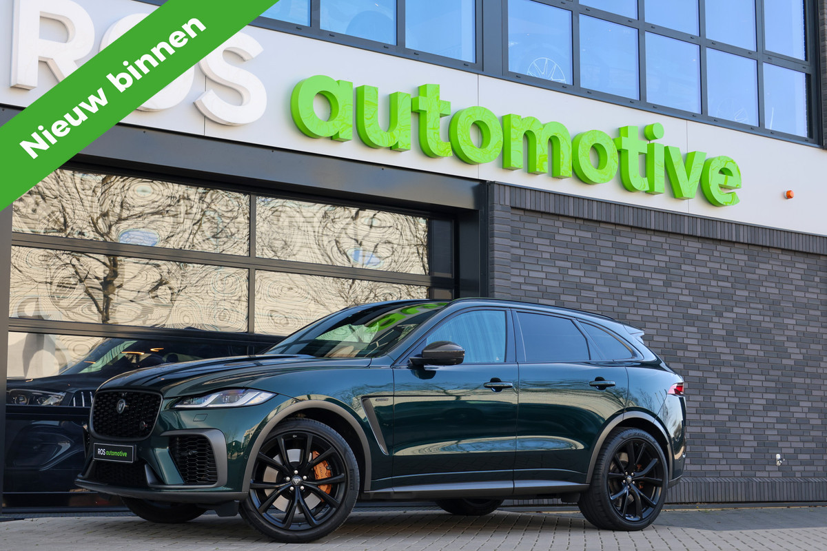 Jaguar F-Pace 5.0 V8 S/C AWD SVR | UNIEK! | DEALER ONDH | COBRA EXHAUST | STOELKOELING | 360 | HUD |