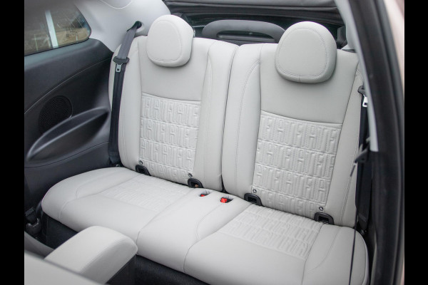 Fiat 500E Cabrio La Prima 42 kWh | 17% Bijtelling | Clima | Cruise | Leder | 17" | Priv Glass | Winter Pack | JBL Sound | BSM | Apple Carplay