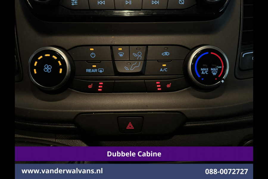Ford Transit Custom 2.0 TDCI 131pk L2H1 Dubbele Cabine Euro6 Airco | 5-Zits | Navigatie | Cruisecontrol | LED | 2800kg Trekhaak Stoelverwarming, Parkeersensoren, Achterklep