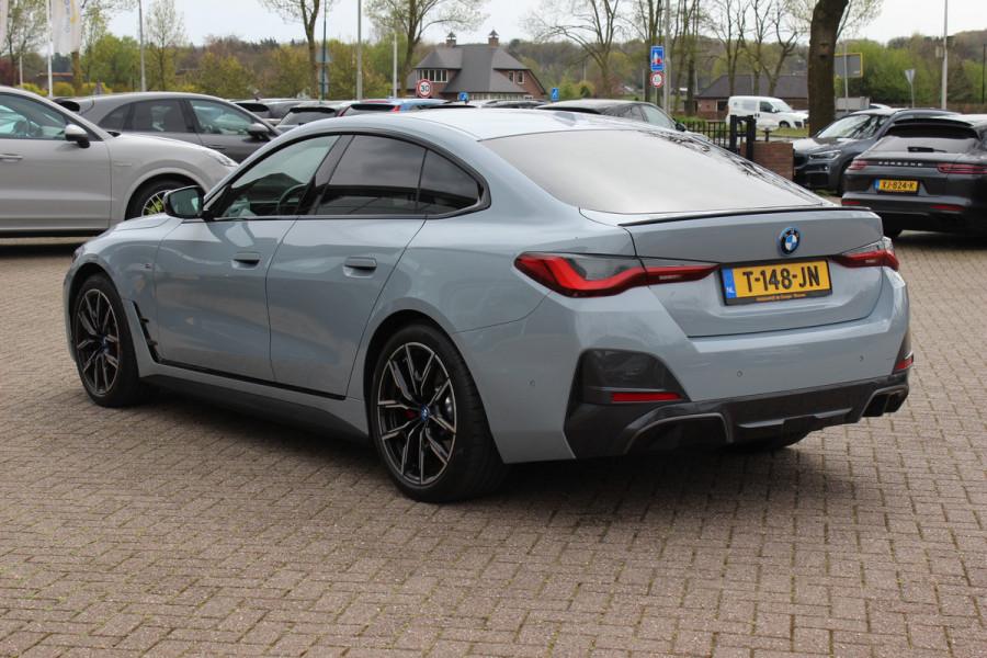 BMW i4 eDrive40 High Executive 84 kWh / SoH 93,5% / Trekhaak / 360Camera / Head-up / Leder / 19'' / Navigatie / Stoelverwarming / DAB / Cruise Control