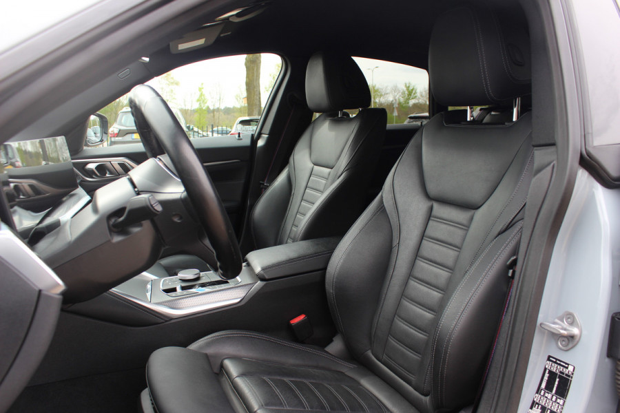 BMW i4 eDrive40 High Executive 84 kWh / SoH 93,5% / Trekhaak / 360Camera / Head-up / Leder / 19'' / Navigatie / Stoelverwarming / DAB / Cruise Control