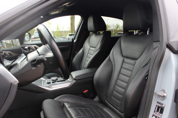 BMW i4 eDrive40 High Executive 84 kWh / SoH 93,5% / Trekhaak / 360Camera / Head-up / Leder / 19'' / Navigatie / Stoelverwarming / DAB / Cruise Control