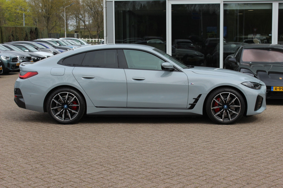 BMW i4 eDrive40 High Executive 84 kWh / SoH 93,5% / Trekhaak / 360Camera / Head-up / Leder / 19'' / Navigatie / Stoelverwarming / DAB / Cruise Control