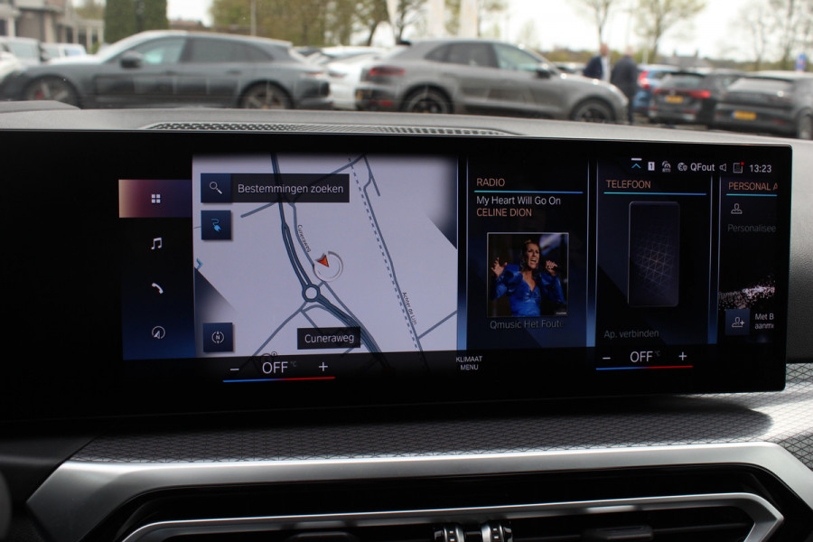 BMW i4 eDrive40 High Executive 84 kWh / SoH 93,5% / Trekhaak / 360Camera / Head-up / Leder / 19'' / Navigatie / Stoelverwarming / DAB / Cruise Control