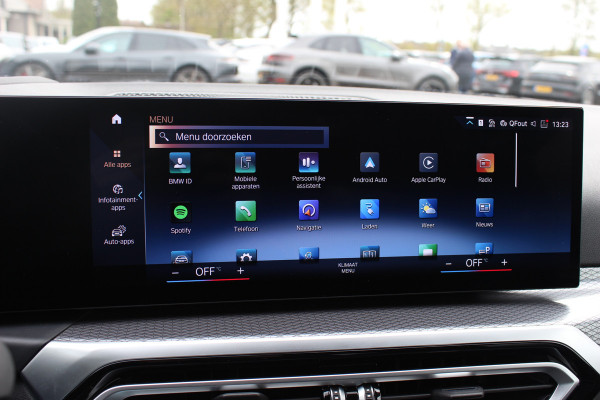 BMW i4 eDrive40 High Executive 84 kWh / SoH 93,5% / Trekhaak / 360Camera / Head-up / Leder / 19'' / Navigatie / Stoelverwarming / DAB / Cruise Control