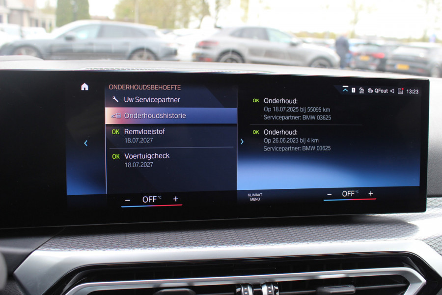 BMW i4 eDrive40 High Executive 84 kWh / SoH 93,5% / Trekhaak / 360Camera / Head-up / Leder / 19'' / Navigatie / Stoelverwarming / DAB / Cruise Control