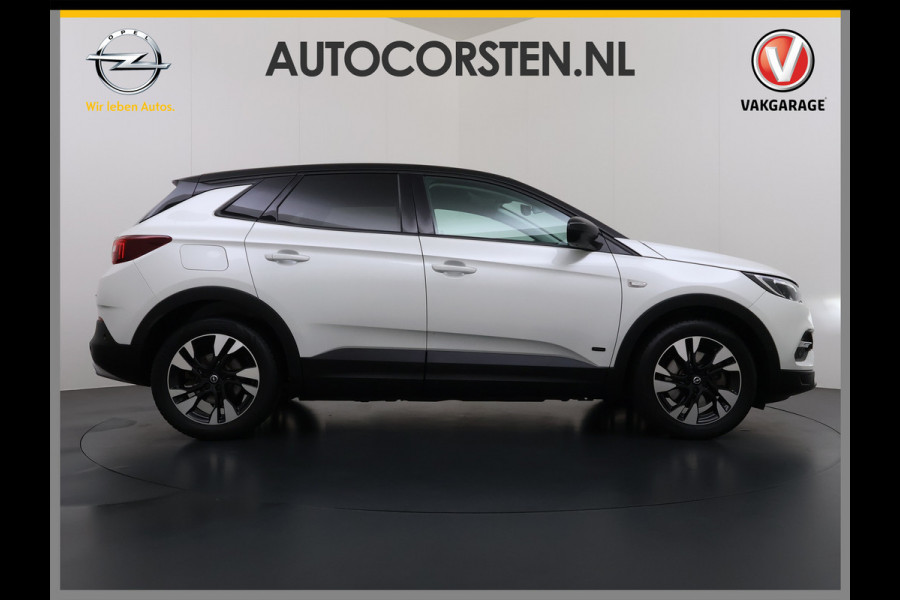 Opel Grandland X 1.6T 225pk PHEV Hybride AUT-8. Navi 360°Camera 1/2 Leer Apple Carplay Android Two-Tone AGR-Comfort Stoelen StoelverwarmingAuto E Elek.Achterklep Led Privacy Glas Lmv Isofix DAB Bluetooth Lane Assist Regen-Lichtsensor Keyless 1e Eigenaar Dealeronderhouden Origineel Nederlandse Auto € 46.000 nieuw!