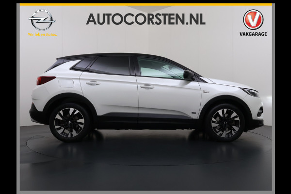 Opel Grandland X 1.6T 225pk PHEV Hybride AUT-8. Navi 360°Camera 1/2 Leer Apple Carplay Android Two-Tone AGR-Comfort Stoelen StoelverwarmingAuto E Elek.Achterklep Led Privacy Glas Lmv Isofix DAB Bluetooth Lane Assist Regen-Lichtsensor Keyless 1e Eigenaar Dealeronderhouden Origineel Nederlandse Auto € 46.000 nieuw!