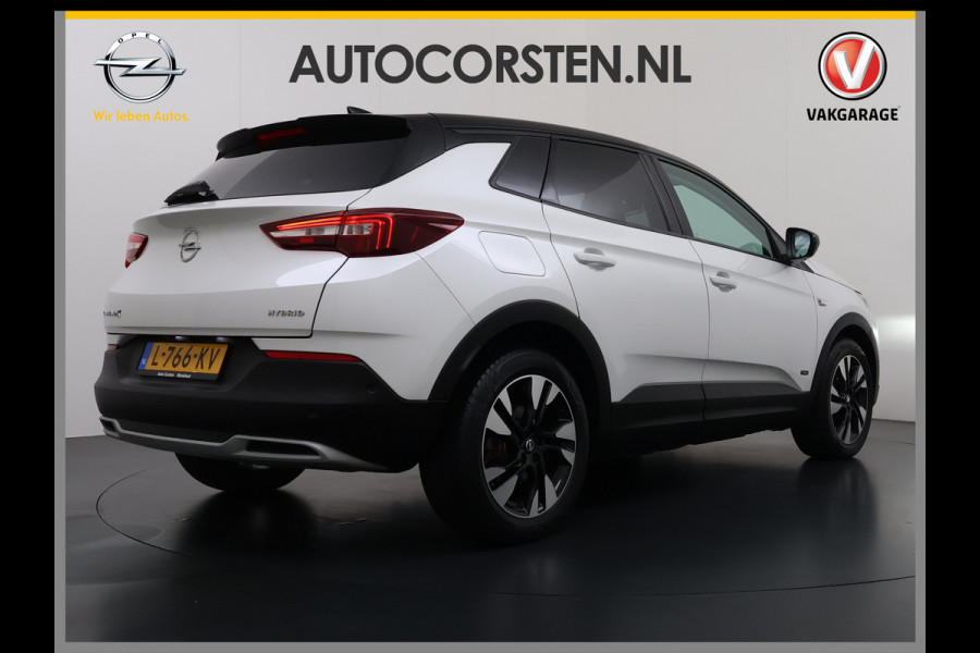 Opel Grandland X 1.6T 225pk PHEV Hybride AUT-8. Navi 360°Camera 1/2 Leer Apple Carplay Android Two-Tone AGR-Comfort Stoelen StoelverwarmingAuto E Elek.Achterklep Led Privacy Glas Lmv Isofix DAB Bluetooth Lane Assist Regen-Lichtsensor Keyless 1e Eigenaar Dealeronderhouden Origineel Nederlandse Auto € 46.000 nieuw!