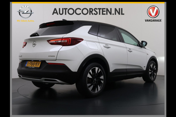Opel Grandland X 1.6T 225pk PHEV Hybride AUT-8. Navi 360°Camera 1/2 Leer Apple Carplay Android Two-Tone AGR-Comfort Stoelen StoelverwarmingAuto E Elek.Achterklep Led Privacy Glas Lmv Isofix DAB Bluetooth Lane Assist Regen-Lichtsensor Keyless 1e Eigenaar Dealeronderhouden Origineel Nederlandse Auto € 46.000 nieuw!