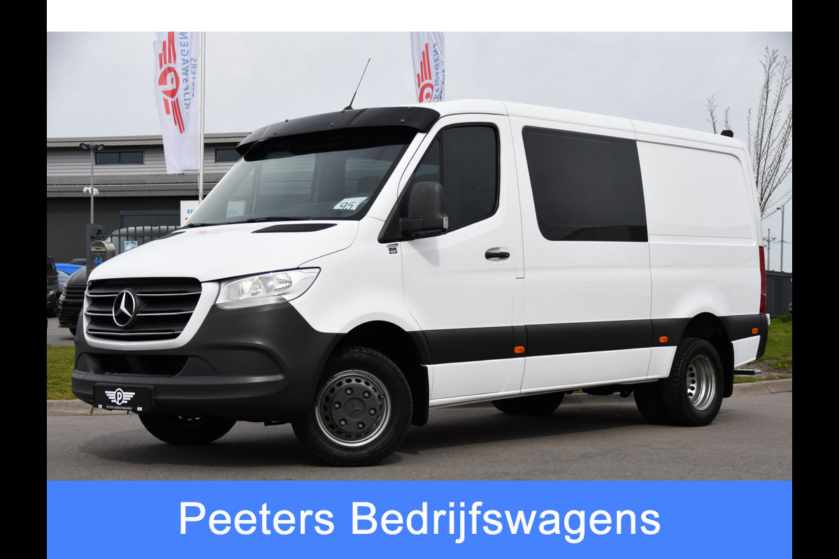 Mercedes-Benz Sprinter 516 2.2 CDI L2H1 DC PB Edition N1! Camera, Cruise, Carplay, 3500kg Trekhaak, Stoelverwarming, 164pk, geveerde stoel, Uniek!