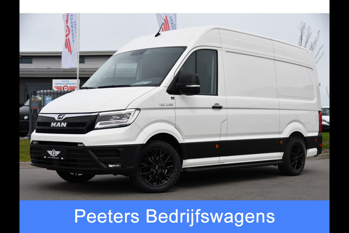 MAN TGE 3.180 35 2.0 L3H3 PB Edition Adaptieve Cruise, Camera, 177pk, LED, Carplay, Automaat, Clima, Trekhaak, Uniek!
