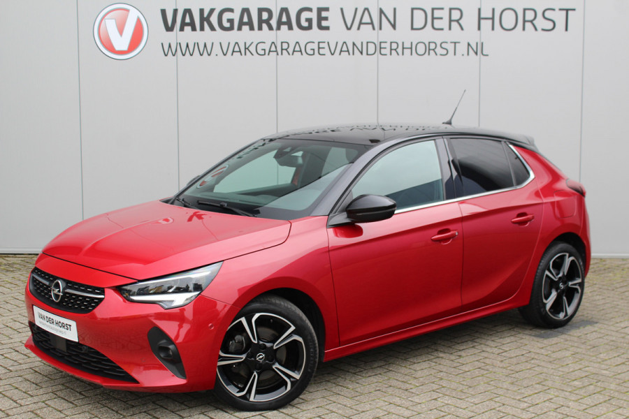 Opel Corsa 1.2-100 pk Turbo GS-Line. Erg mooie sportieve wagen, slechts 25.500km ! Panoramadak, Stoel- en stuurwielverwarming, Cruise Control, Climate Control, Apple CarPlay/Android auto, Camera, Dodehoek assistent