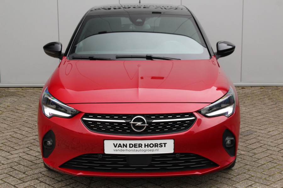 Opel Corsa 1.2-100 pk Turbo GS-Line. Erg mooie sportieve wagen, slechts 25.500km ! Panoramadak, Stoel- en stuurwielverwarming, Cruise Control, Climate Control, Apple CarPlay/Android auto, Camera, Dodehoek assistent