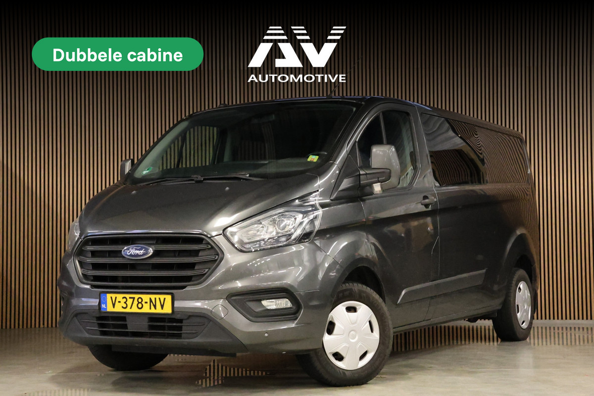 Ford Transit Custom 300 2.0 TDCI L2H1 DC | Dubbel Cabine | 5-Zitter | Stoelverwarming | DAB | PDC V+A | Cruise control | Trekhaak | MF Stuur | Airco | Nieuwe APK | NAP Logisch | Motorrevisie | Nieuwe distributiriem | Euro 6