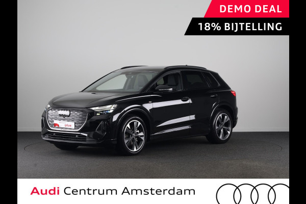 Audi Q4 e-tron 45 quattro S edition Competition 82 kWh 286pk | Assistentiepakket plus | Ambiente verlichting | Optiekpakket zwart plus | Privacy glas |