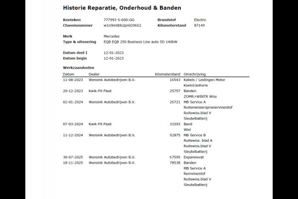 Mercedes-Benz EQB 250 7 Persoons 69kWh Stoelverwarming 1/2 Leder Navi Ecc Camera Cruisecontrol Apple Carplay Android Auto Pdc Business Line DAB Bluetooth Elek.Achterklep Led Lmv Dodehoekassistent DAB+ Rijstrooksensor 1e Eigenaar Dealeronderhouden Origineel Nederlandse Auto