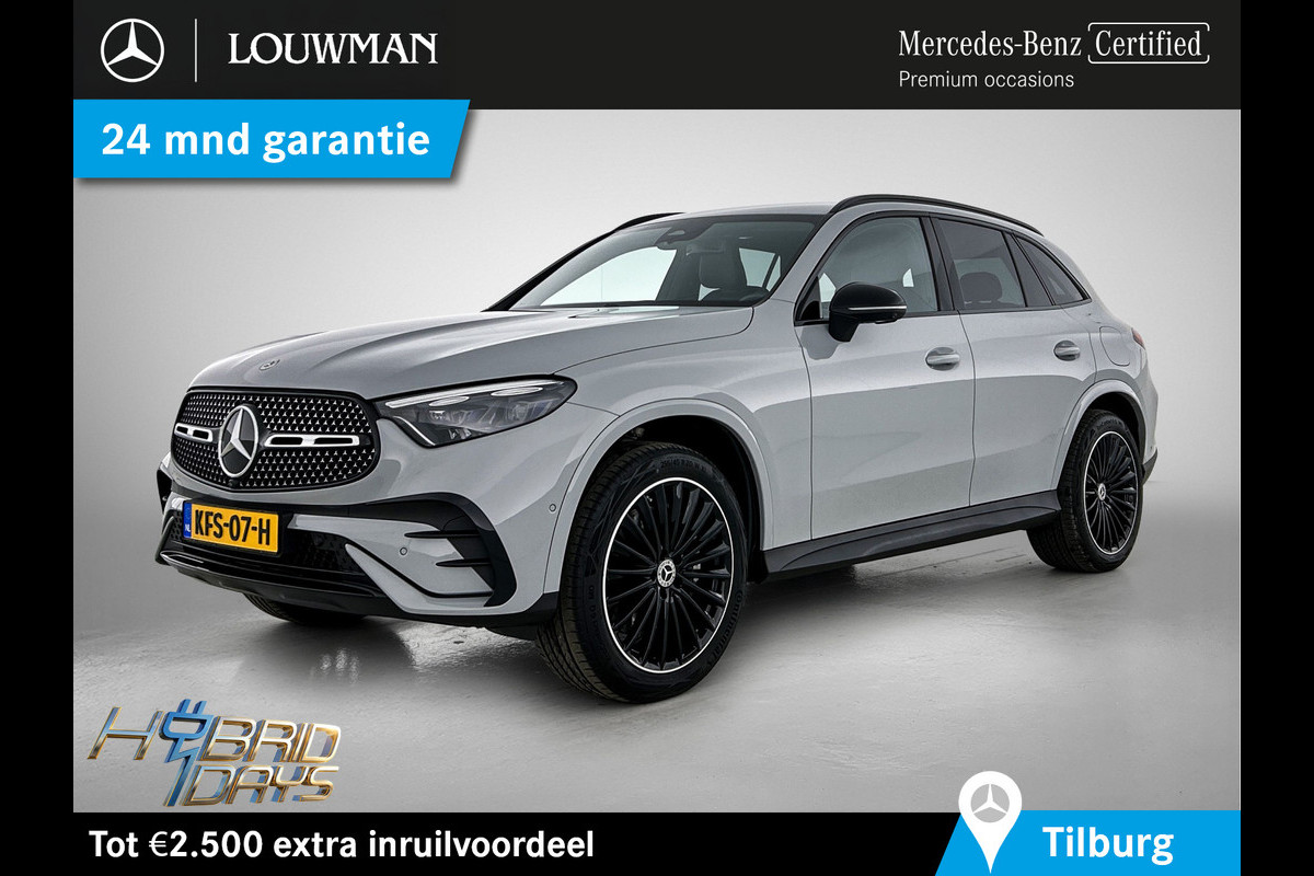 Mercedes-Benz GLC 300 e 4MATIC AMG Plug-In Hybride AMG Line | Night Pakket | Digital Licht | Trekhaak | Distronic | Memory Voorstoelen | Stoel en Stuurverwarming. Inclusief 24 maanden Mercedes-Benz Certified garantie voor Europa.