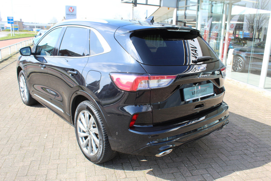 Ford Kuga 2.5-225pk PHEV 'Vignale' Plug-in Hybrid Automaat. Luxe hybride rijden voor een reëel bedrag ! Adaptieve Cruise Control, Climate Control, Stoel-, stuur-, voorraam- en achterbankverwarming, Side- en lane assist, Camera, Head-up display etc.