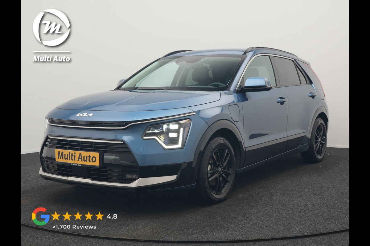 Kia Niro 1.6 GDi DynamicLine PHEV 182pk Dealer O.H. | Trekhaak Afn. | Adaptive Cruise | Camera | Sportstoelen & Stuur Verwarmd | Keyless | Blis | Sfeerverlichting | Apple Carplay | Navigatie | DAB | Virtual | LED Koplampen | Plug In Hybrid |