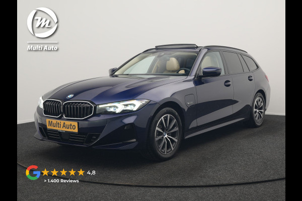BMW 3 Serie Touring 320e xDrive PHEV 204pk Dealer O.H. | Trekhaak Af Fabriek | Panodak | Adaptive Cruise | Camera | Lederen Sportstoelen Memory & Verwarmd | Widescreen Navi | Blis | Apple Carplay | DAB | Iconic Glow Grille | Plug In Hybrid |