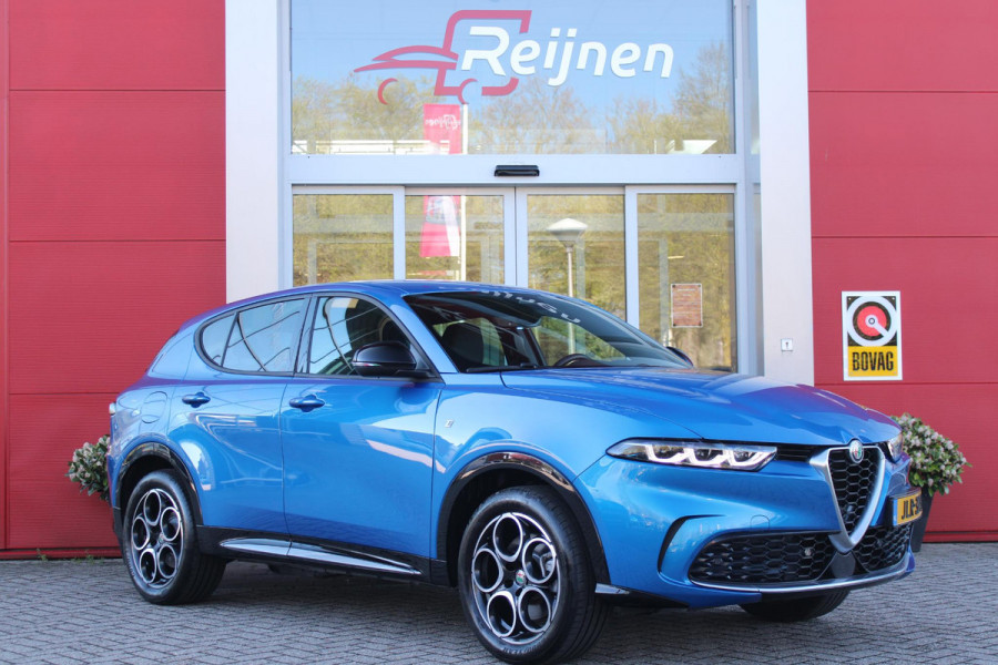 Alfa Romeo Tonale 1.3T 280PK PHEV Ti FULL LED KOPLAMPEN | WBR 18" DIAMOND CUT LICHTMETALEN VELGEN | CLIMATE CONTROL | NAVIGATIE | DRAADLOZE APPLE CARPLAY/ANDROID AUTO | ADAPTIVE CRUISE CONTROL | ELEKTRISCH BEDIENBARE ACHTERKLEP | DRAADLOZE TELEFOONLADER | KEYLESS ENTRY/START | PARKEERSENSOREN VOOR + ACHTER | ACHTERUITRIJ CAMERA |