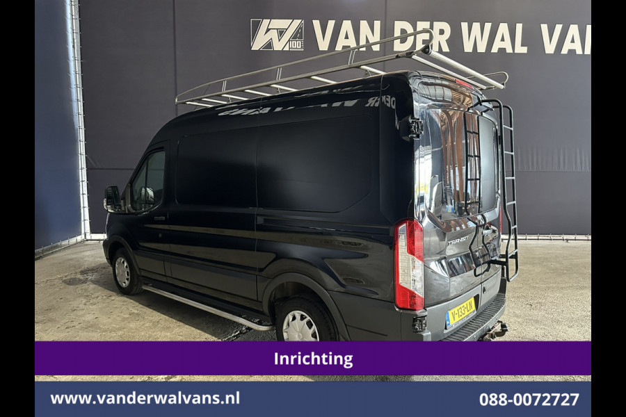 Ford Transit 2.0 TDCI 130pk L2H2 inrichting Euro6 Airco | Camera | Imperiaal | Sidebars | Trekhaak 2540kg Cruisecontrol, Verwarmde Voorruit, Trap, Parkeersensoren, Bijrijdersbank