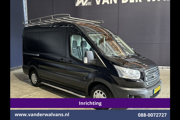 Ford Transit 2.0 TDCI 130pk L2H2 inrichting Euro6 Airco | Camera | Imperiaal | Sidebars | Trekhaak 2540kg Cruisecontrol, Verwarmde Voorruit, Trap, Parkeersensoren, Bijrijdersbank