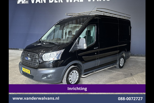 Ford Transit 2.0 TDCI 130pk L2H2 inrichting Euro6 Airco | Camera | Imperiaal | Sidebars | Trekhaak 2540kg Cruisecontrol, Verwarmde Voorruit, Trap, Parkeersensoren, Bijrijdersbank